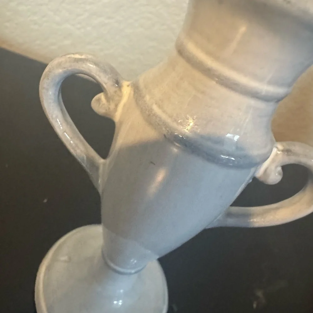 Anthropologie Gray Amphora Vase Accents